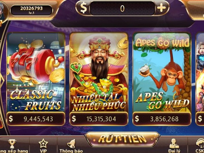 Trò chơi slot với đồ họa rực rỡ và giải độc đắc lớn